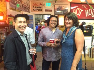 Volunteer Gary Juarez celebrating Tandem's First Birthday on Sept. 15, 2016.